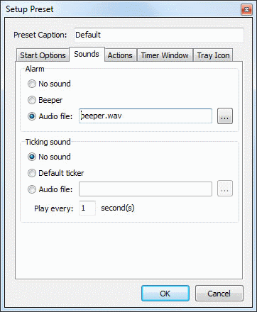 Setup Preset Sounds